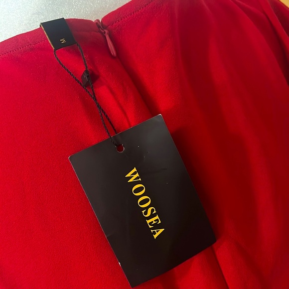 WOOSEA Women’s Split bodycon mermaid evening cocktail long dress - Picture 4 of 4